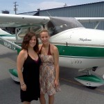 Ashlyn and Kayla ready to go to the beach in style.