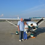 Mom and Dad next to N8487S